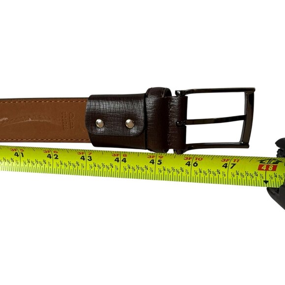 NIKE G-Flex Leather Belt, Brown.  Metal Rectangular Buckle 47\